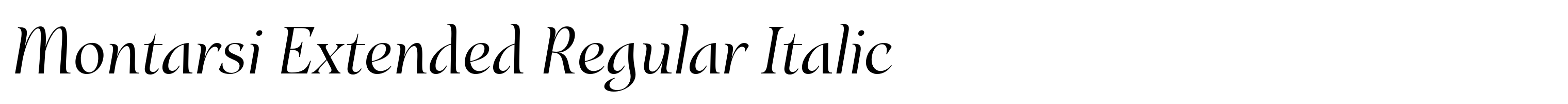 Montarsi Extended Regular Italic
